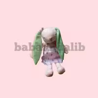 عروسک خرگوش ناز صورتی (30 سانتی)