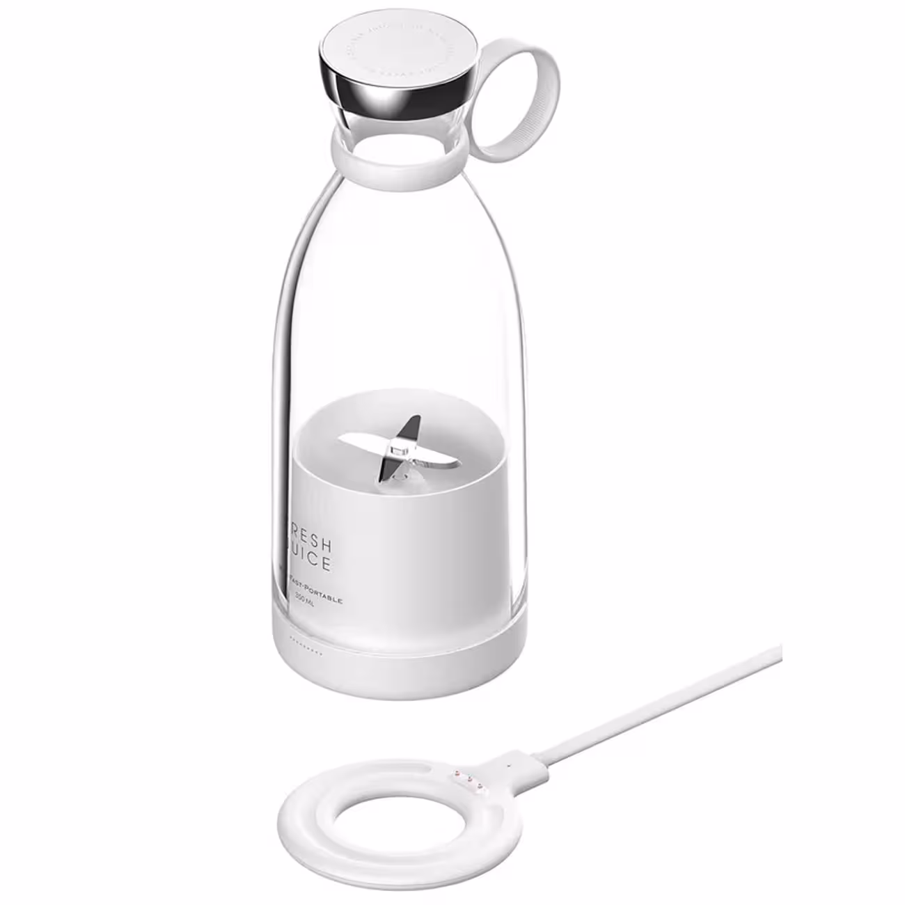 شیکر و آبمیوه گیری شارژی قابل حمل 350 میلی لیتر 214B