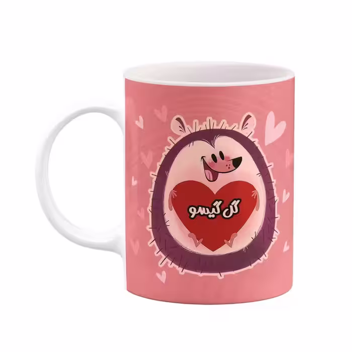 ماگ   اسم گل گیسو  قلب کد mgn18569