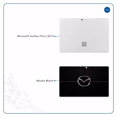 برچسب پوششی ماهوت مدل Mazda Motor مناسب برای تبلت مایکروسافت Surface Pro 2 2013