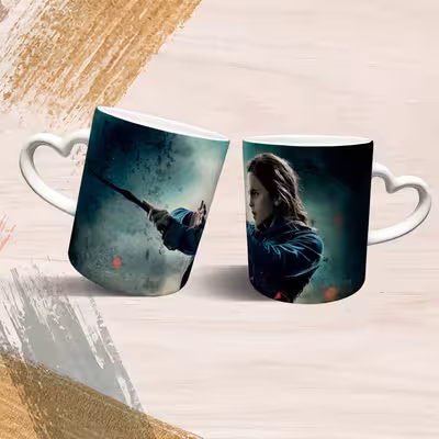 ماگ مدل دسته قلبی طرح هری پاتر کد 5