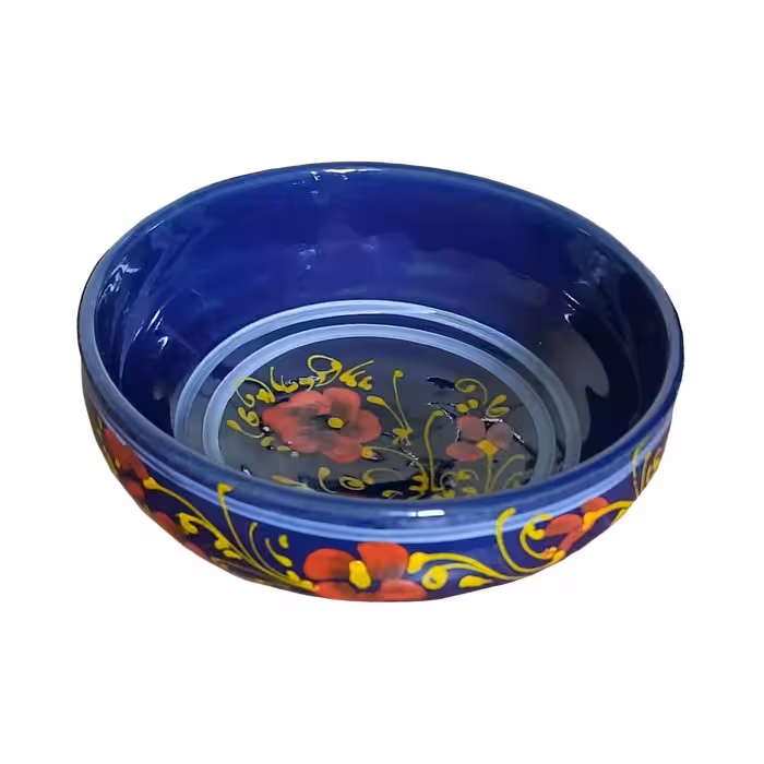 کاسه سفالی مدل سالاد خوری طرح نقاشی  کد GH بسته 6 عددی