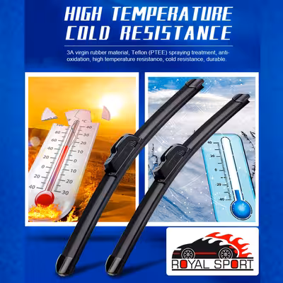 تیغه برف پاک‌کن رویال اسپرت مدل FLAT PRO مناسب برای سیتروئن زانتیا بسته 2 عددی