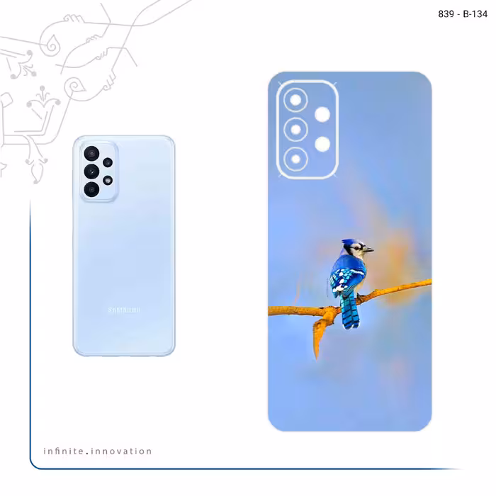 برچسب پوششی ماهوت مدل Cyanocitta cristata مناسب برای گوشی موبایل سامسونگ Galaxy A23