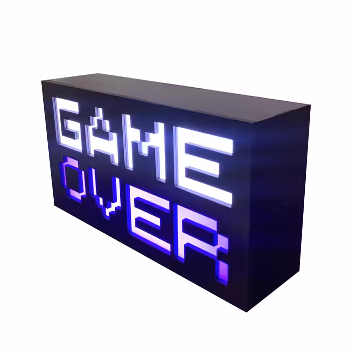 چراغ رومیزی مدل گیم اوور