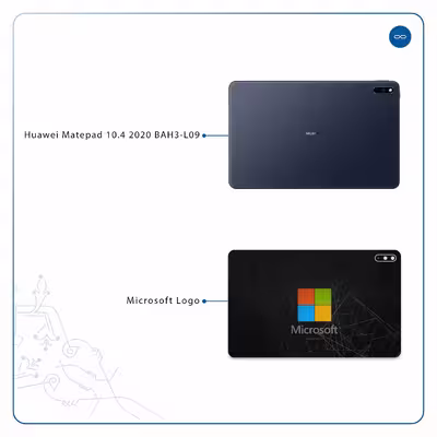 برچسب پوششی ماهوت مدل Microsoft-Logo مناسب برای تبلت هوآوی Matepad 10.4 2020 BAH3-L09