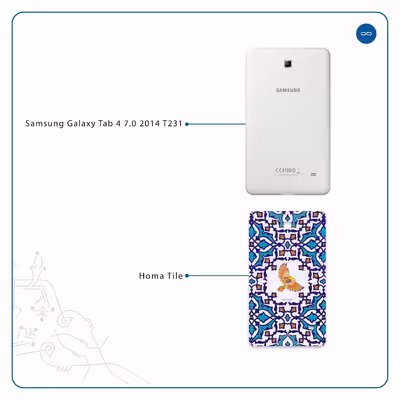 برچسب پوششی ماهوت مدل Homa Tile مناسب برای تبلت سامسونگ Galaxy Tab 4 7.0 2014 T231