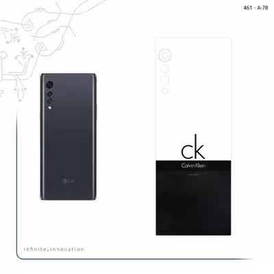 برچسب پوششی ماهوت مدل Calvin Klein مناسب برای گوشی موبایل ال جی Velvet 5G