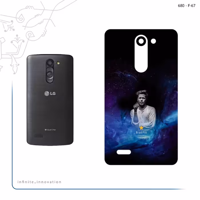 برچسب پوششی ماهوت مدل Brad Pitt مناسب برای گوشی موبایل ال جی L Bello