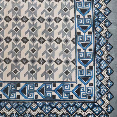 سفره قلمکار عطریان طرح گلیم قشقایی کد G481