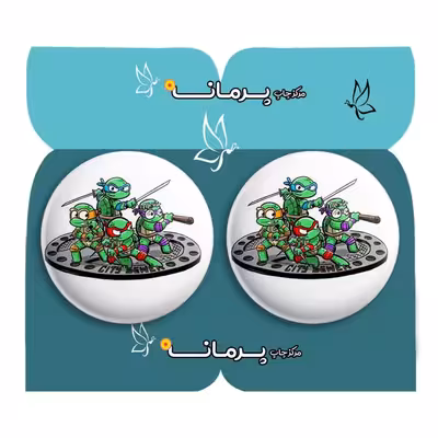 پیکسل پرمانه طرح لاکپشت‌های نینجا کد pm2n.9954 مجموعه 2 عددی