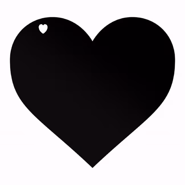 دکوری طرح قلب تزیینی مدل F600 بسته 15 عددی