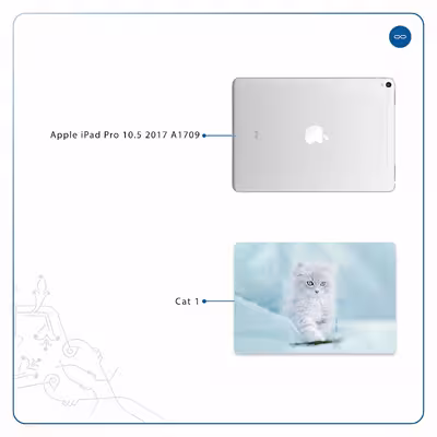 برچسب پوششی ماهوت مدل Cat-1 مناسب برای تبلت اپل iPad Pro 10.5 2017 A1709