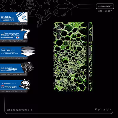 برچسب پوششی ماهوت مدل Atom Universe 4-FullSkin مناسب برای گوشی موبایل شیائومی Redmi Note 9 4G