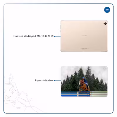 برچسب پوششی ماهوت مدل Equestrianism مناسب برای تبلت هوآوی Mediapad M6 10.8 2019