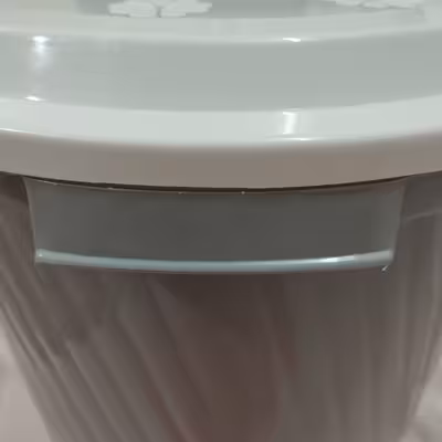 سطل زباله ایده آل پلاستیک مدل درب دار کد 610