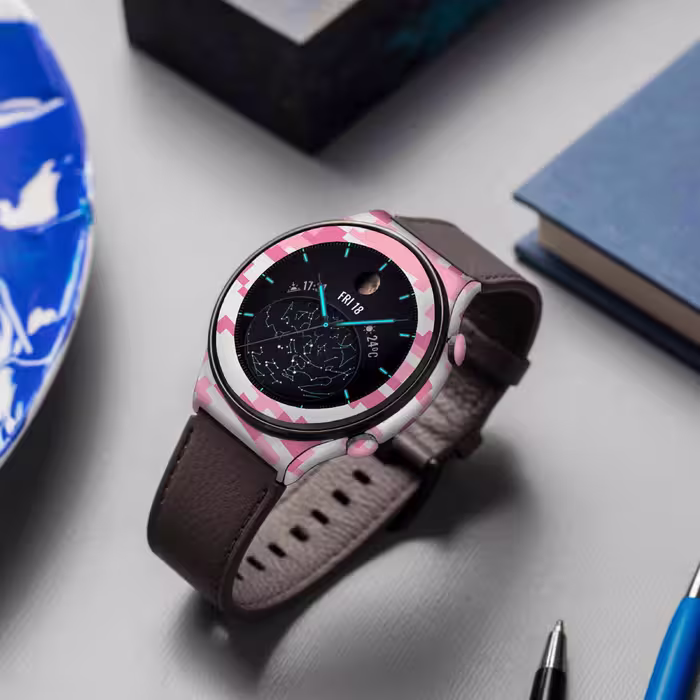 برچسب ماهوت طرح Army Pink pixel مناسب برای ساعت هوشمند هوآوی Watch GT 2 Pro