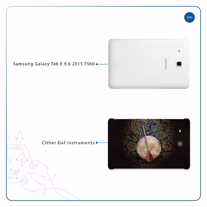 برچسب پوششی ماهوت مدل Setar-Daf-Instruments مناسب برای تبلت سامسونگ Galaxy Tab E 9.6 2015 T560