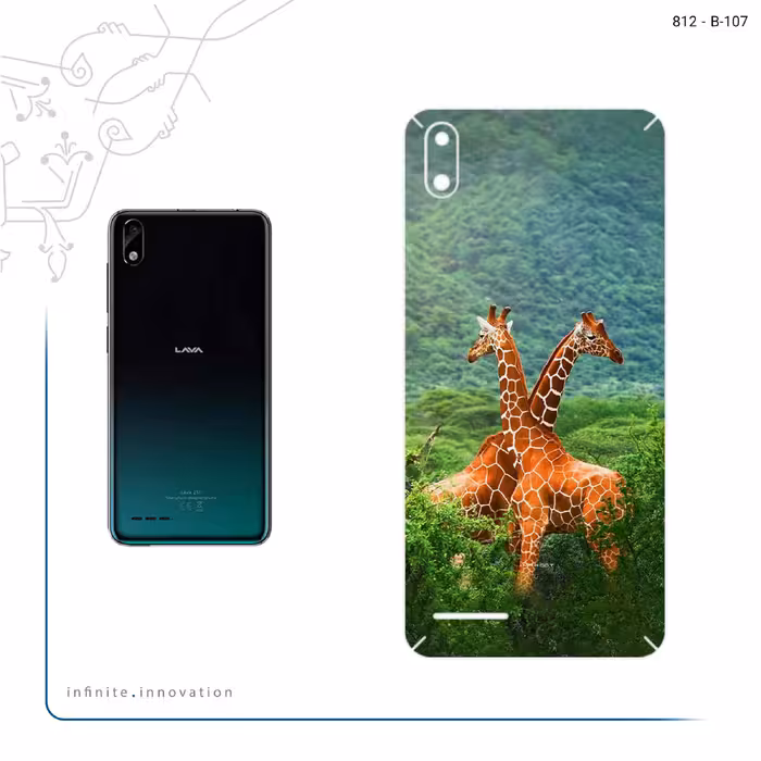 برچسب پوششی ماهوت مدل Giraffe مناسب برای گوشی موبایل لاوا Z51