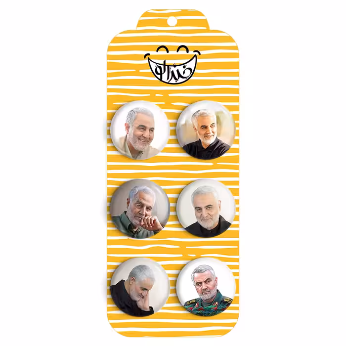 پیکسل خندالو مدل سردار قاسم سلیمانی کد 551B مجموعه 6 عددی