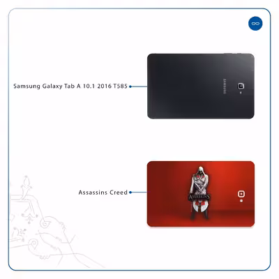 برچسب پوششی ماهوت مدل Assassin-Creed-Game مناسب برای تبلت سامسونگ Galaxy Tab A 10.1 2016 T585