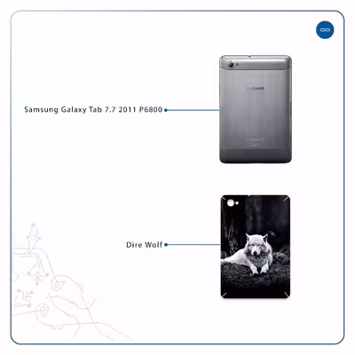 برچسب پوششی ماهوت مدل Dire Wolf مناسب برای تبلت سامسونگ Galaxy Tab 7.7 2011 P6800