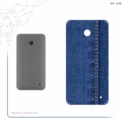 برچسب پوششی ماهوت مدل Fabric Texture 8 مناسب برای گوشی موبایل نوکیا Lumia 630