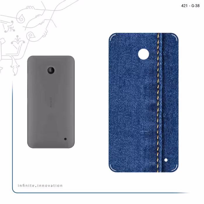 برچسب پوششی ماهوت مدل Fabric Texture 8 مناسب برای گوشی موبایل نوکیا Lumia 630