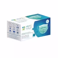 ماسک پزشکی سه لایه بزرگسال حیات رنگ سبز بسته 50 عددی
