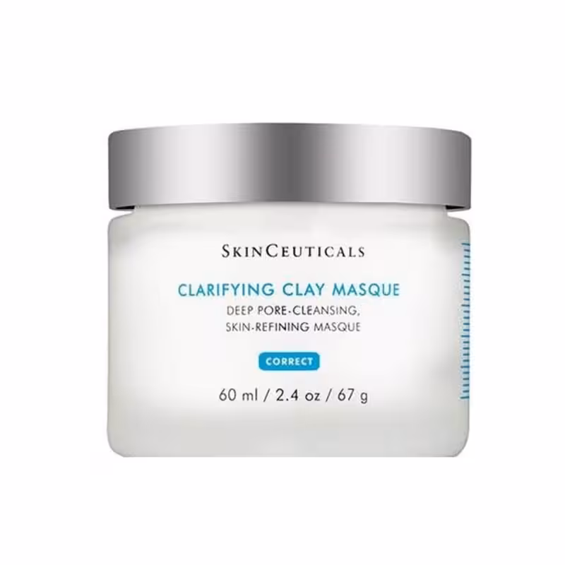 SkinCeuticals Clarifying Clay Masque ماسک رس پاکسازی پوست | پاکسازی عمقی منافذ | کاهش چربی اضافه پوست | مناسب پوست های چرب و مستعد آکنه | 60 میلی لیتر