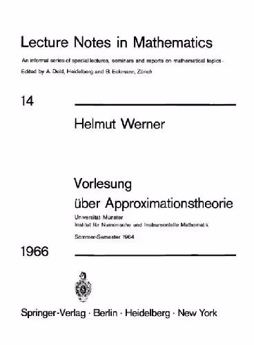 خرید و دانلود نسخه کامل کتاب Vorlesung ueber Approximationstheorie
