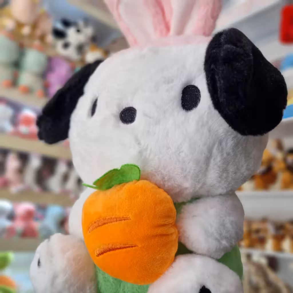 عروسک سگ کلاه خرگوشی