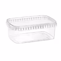 ظرف مایکروویوی 1200 شفاف طب پلاستیک (120 عدد)