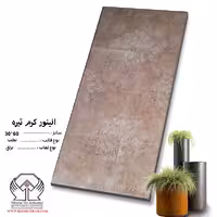 کاشی الینور کرم تیره 60*30 کاشی نیلوفر