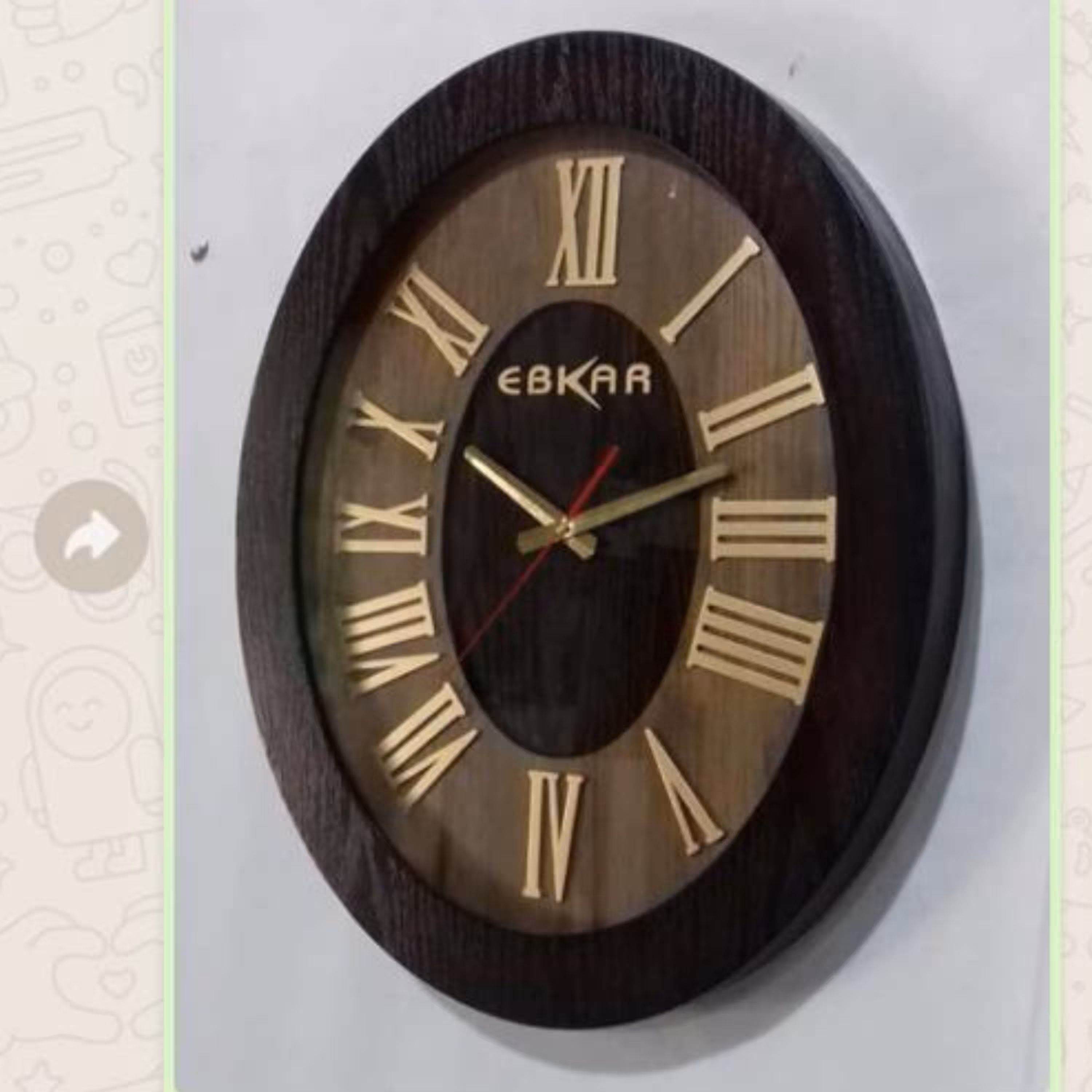 ساعت دیواری ابکار بیضی 4