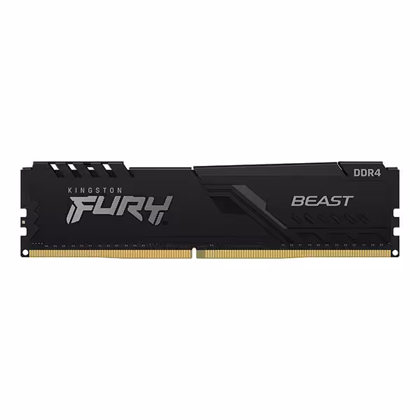 رم کینگستون FURY BEAST BLACK DDR4 4GB CL16 2666Mhz