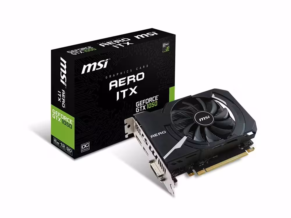 کارت گرافیک ام اس آی GTX 1050 AERO ITX 2G OC