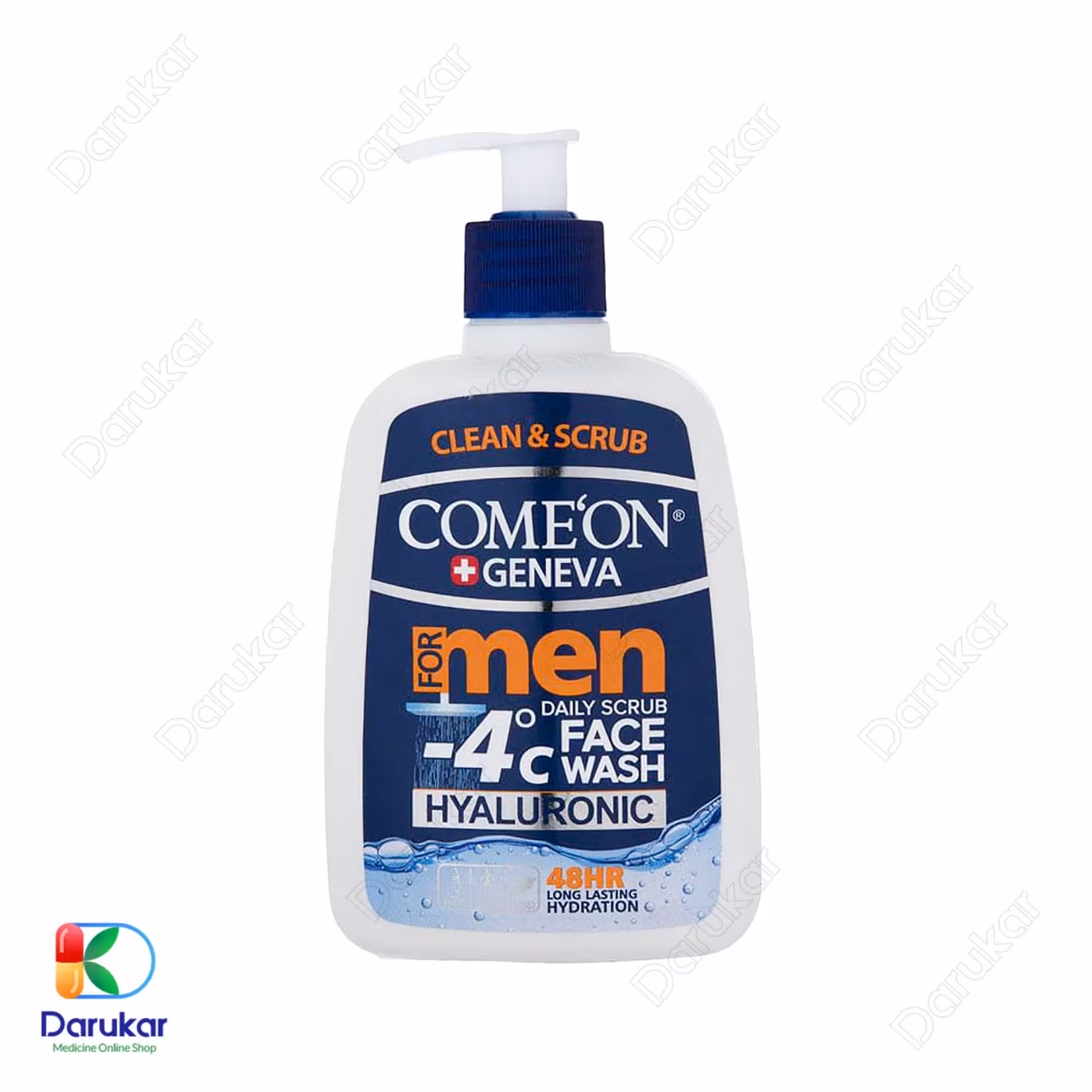 ژل شستشو و اسکراب صورت آقایان کامان، 500 میلی لیتر