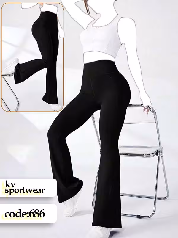 شلوار دمپا بوت کات اسپرت ورزشی زنانه کد 003