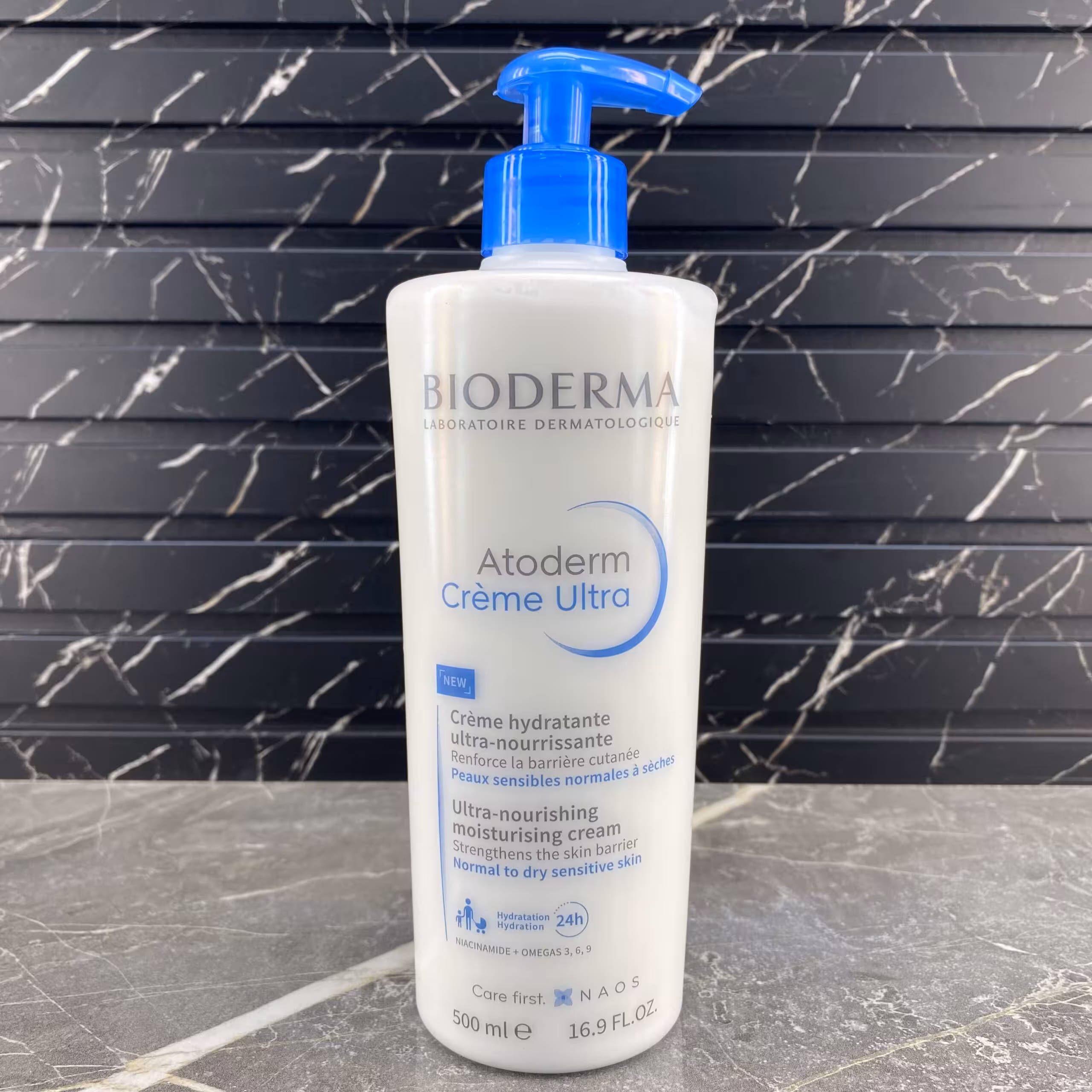 کرم مرطوب کننده و تغذیه کننده بایودرما مدل Atoderm Creme Ultra مناسب پوست خشک، حساس و معمولی 500 میل