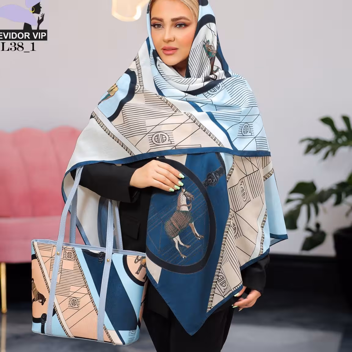 ست جدید کیف و روسری شیک