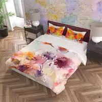 ست روتختی آبرنگی دو نفره دستیکور مدل N486