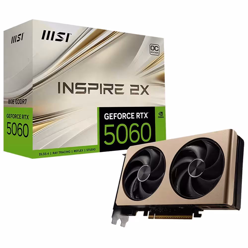 کارت گرافیک ام اس آی MSI RTX 5060 INSPIRE 2X OC 8G