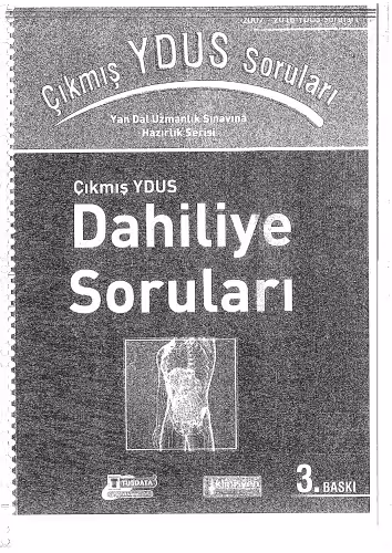 خرید و دانلود نسخه کامل کتاب Çıkmış YDUS Dahiliye Soruları Kitabı
