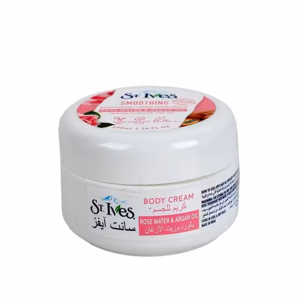 کرم بدن جذاب سنت ایوز  نرم کننده و ترمیم کننده پوست آبرسان قوی با رایحه هایی فوق العاده خوشبو حجم 150 میل ساخت هند گل رُز و روغن آرگان