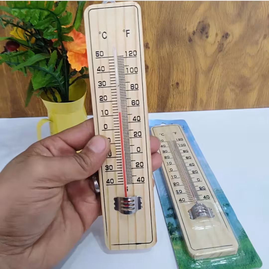 دماسنج چوبی جیوه ای دیواری
