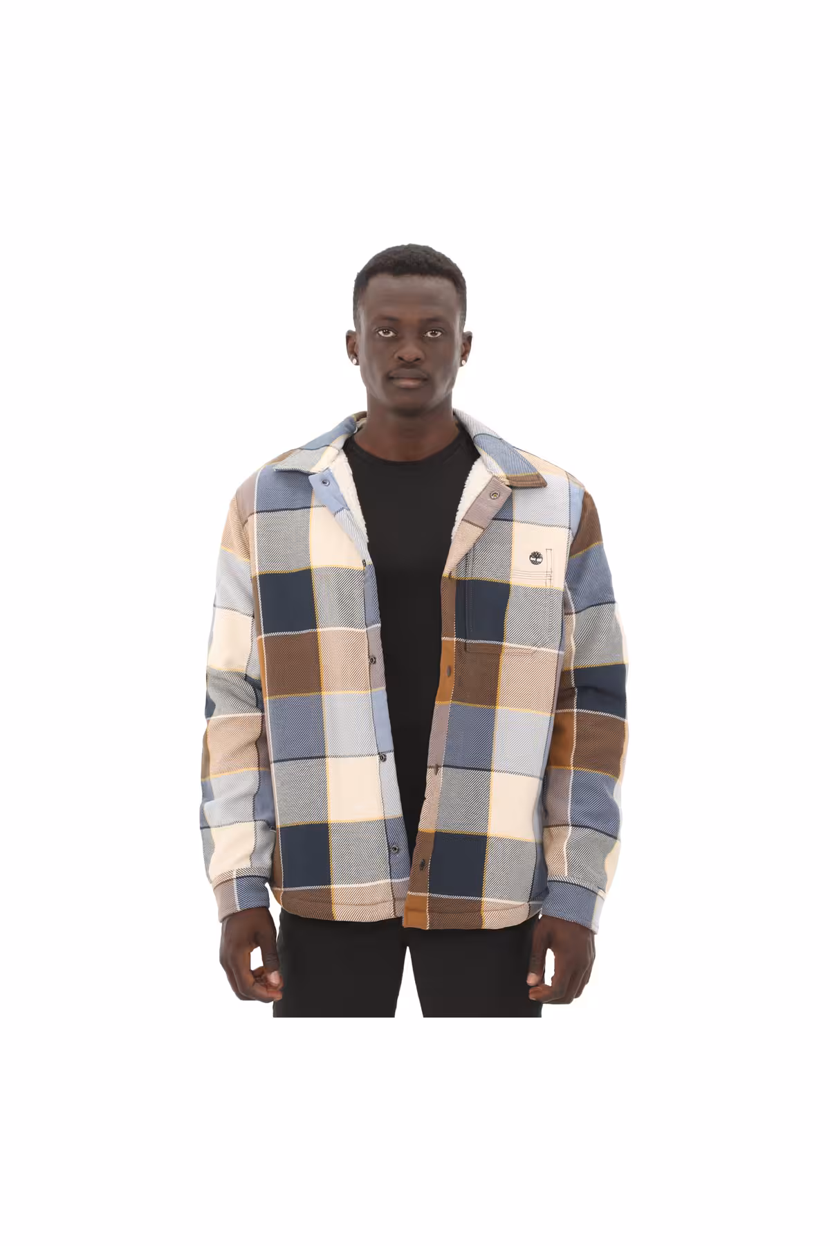 کت مردانه R LINED PLAID ONSHIRT GEOPLE BLUE Timberland