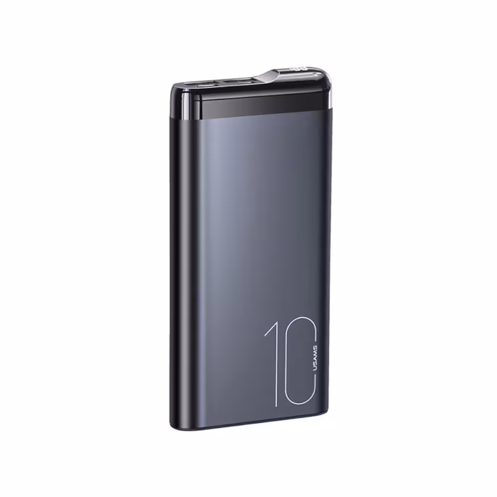 پاور بانک دو پورت یوسمز مدل USAMS Dual USB Digital Display Power Bank US-CD148 با ظرفیت 10000mAh