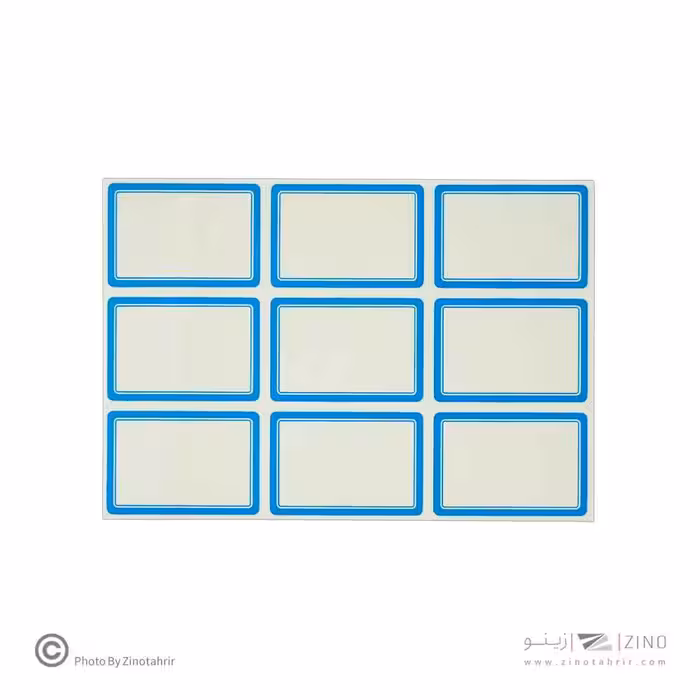 برچسب دورآبی خارجی کد14 سایز5.1*3.6