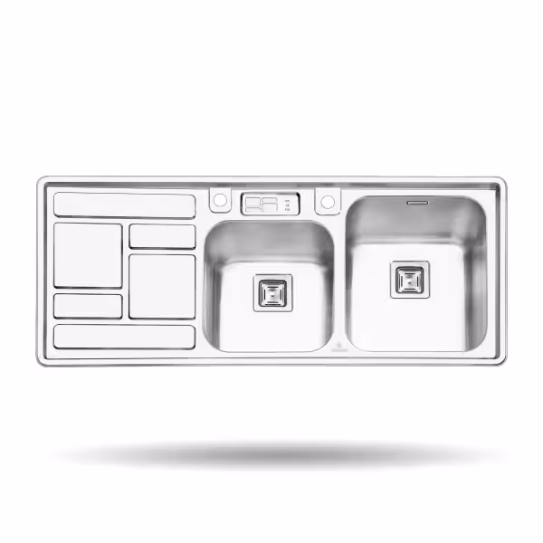 سینک ظرفشویی توکار پرنیان استیل مدل PS 1211